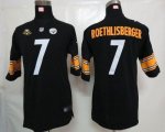 Jerseys Factory Cheap Nike Steelers #7 Ben Roethlisberger Black