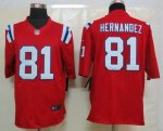 Jerseys Factory Cheap Nike Patriots #81 Aaron Hernandez Red Alte