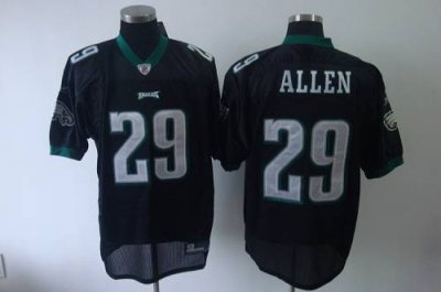 Jerseys Factory Cheap Eagles #29 Nathaniel Allen Black Stitched