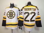 Jerseys Factory Cheap Bruins #22 Shawn Thornton White Embroidere