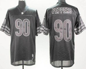 Jerseys Factory Cheap Bears #90 Julius Peppers Black Shadow Stit