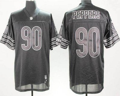 Jerseys Factory Cheap Bears #90 Julius Peppers Black Shadow Stit