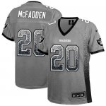 Jerseys Factory Cheap Nike Raiders #20 Darren McFadden Grey Wome