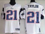 Jerseys Factory Cheap Patriots #21 Fred Taylor White Stitched NF