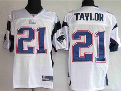 Jerseys Factory Cheap Patriots #21 Fred Taylor White Stitched NF