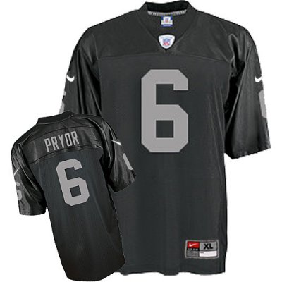 Jerseys Factory Cheap Nike Raiders #6 Terrelee Pryor Black Stitc
