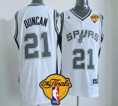 Jerseys Factory Cheap New Revolution 30 Spurs #21 Tim Duncan Whi