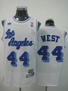 Jerseys Factory Cheap Mitchell and Ness Lakers #44 Jerry West St