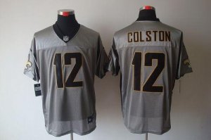 Jerseys Factory Cheap Nike Saints #12 Marques Colston Grey Shado