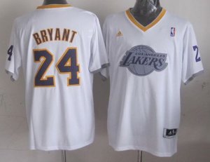 Jerseys Factory Cheap Lakers #24 Kobe Bryant White 2013 Christma