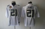 Jerseys Factory Cheap Ducks #21 LaMichael James White Embroidere