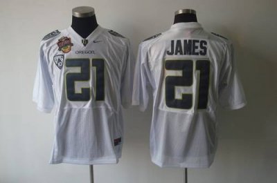 Jerseys Factory Cheap Ducks #21 LaMichael James White Embroidere