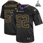 Jerseys Factory Cheap Nike Ravens #52 Ray Lewis Lights Out Black