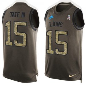Jerseys Factory Cheap Nike Lions #15 Golden Tate III Green Men's