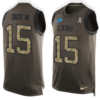 Jerseys Factory Cheap Nike Lions #15 Golden Tate III Green Men's