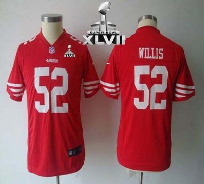 Jerseys Factory Cheap Nike 49ers #52 Patrick Willis Red Team Col