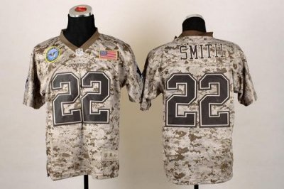 Jerseys Factory Cheap Nike Cowboys #22 Emmitt Smith Camo Men's S