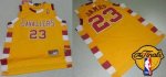 Jerseys Factory Cheap Cavaliers #23 LeBron James Gold Throwback