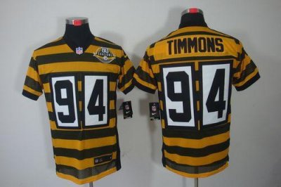 Jerseys Factory Cheap Nike Steelers #94 Lawrence Timmons Yellow/