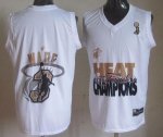 Jerseys Factory Cheap Heat #3 Dwyane Wade White 2013 NBA Finals