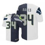 Jerseys Factory Cheap Nike Seahawks #34 Thomas Rawls White/Steel