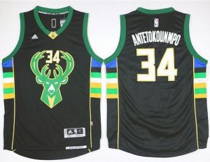 Jerseys Factory Cheap Bucks #34 Giannis Antetokounmpo Black Alte