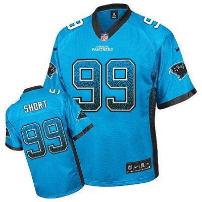 Jerseys Factory Cheap Nike Panthers #99 Kawann Short Blue Altern