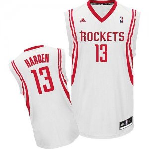 Jerseys Factory Cheap Revolution 30 Rockets #13 James Harden Whi