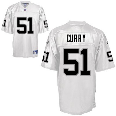 Jerseys Factory Cheap Raiders #51 Aaron Curry White Stitched NFL