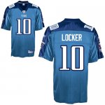 Jerseys Factory Cheap Titans #10 Jake Locker Baby Blue Stitched