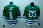 Jerseys Factory Cheap Whalers #1 Mike Liut Embroidered CCM Throw