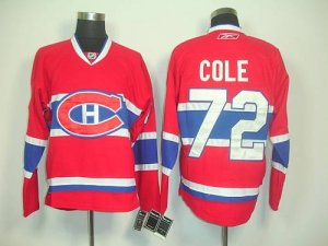 Jerseys Factory Cheap Canadiens #72 Erik Cole Red New CH Embroid
