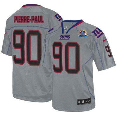 Jerseys Factory Cheap Nike Giants #90 Jason Pierre-Paul Lights O