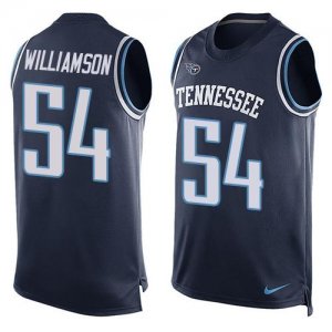Jerseys Factory Cheap Nike Titans #54 Avery Williamson Navy Blue