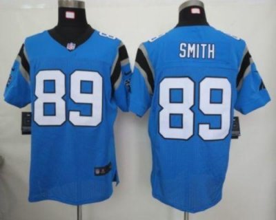 Jerseys Factory Cheap Nike Panthers #89 Steve Smith Blue Alterna