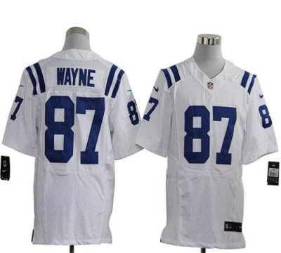 Jerseys Factory Cheap Nike Colts #87 Reggie Wayne White Men's Em