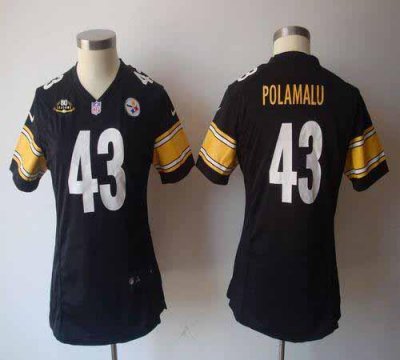 Jerseys Factory Cheap Nike Steelers #43 Troy Polamalu Black Team