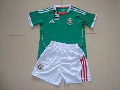 Jerseys Factory Cheap Mexico Blank 2011/2012 Green Kid Soccer Co