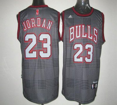 Jerseys Factory Cheap Bulls #23 Michael Jordan Black Rhythm Fash