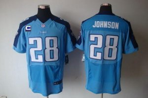 Jerseys Factory Cheap Nike Titans #28 Chris Johnson Light Blue T