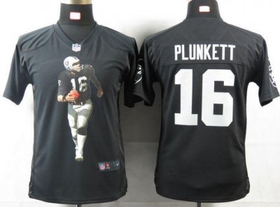 Jerseys Factory Cheap Nike Raiders #16 Jim Plunkett Black Team C