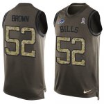 Jerseys Factory Cheap Nike Bills #52 Preston Brown Green Men's S