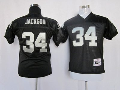 Jerseys Factory Cheap Mitchell And Ness Raiders #34 Bo Jackson B