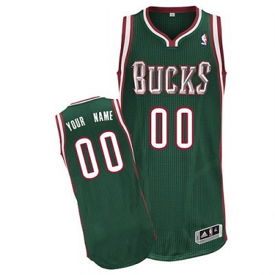 Jerseys Factory Cheap Bucks Personalized Authentic Green NBA Jer
