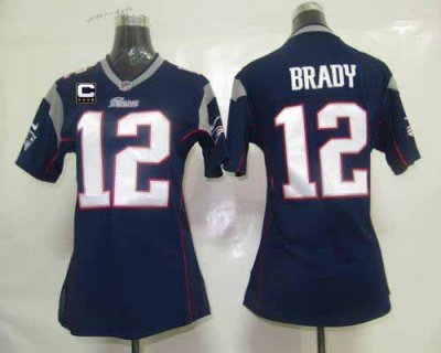Jerseys Factory Cheap Nike Patriots #12 Tom Brady Navy Blue Team