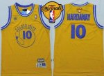 Jerseys Factory Cheap Warriors #10 Tim Hardaway Gold New Throwba