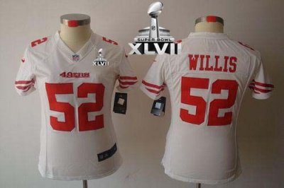 Jerseys Factory Cheap Nike 49ers #52 Patrick Willis White Super