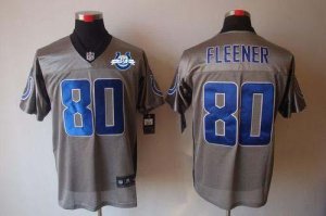 Jerseys Factory Cheap Nike Colts #80 Coby Fleener Grey Shadow Wi
