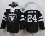 Jerseys Factory Cheap Nike Raiders #24 Charles Woodson Black Pla