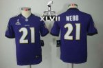 Jerseys Factory Cheap Nike Ravens #21 Lardarius Webb Purple Team